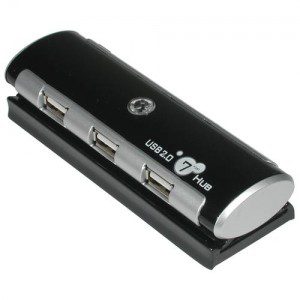 Cables To Go 7 Port Aluminum USB 2.0 Hub